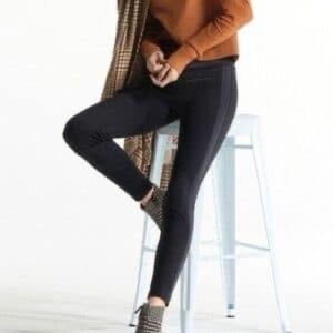 Cabi 4323 high rise tuxedo leggings medium